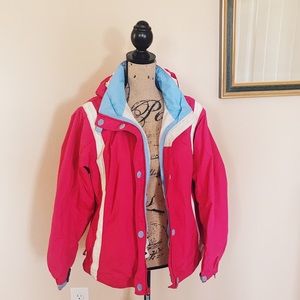 Landsend Junior’s XL Red & Blue Rain and Snow Coat